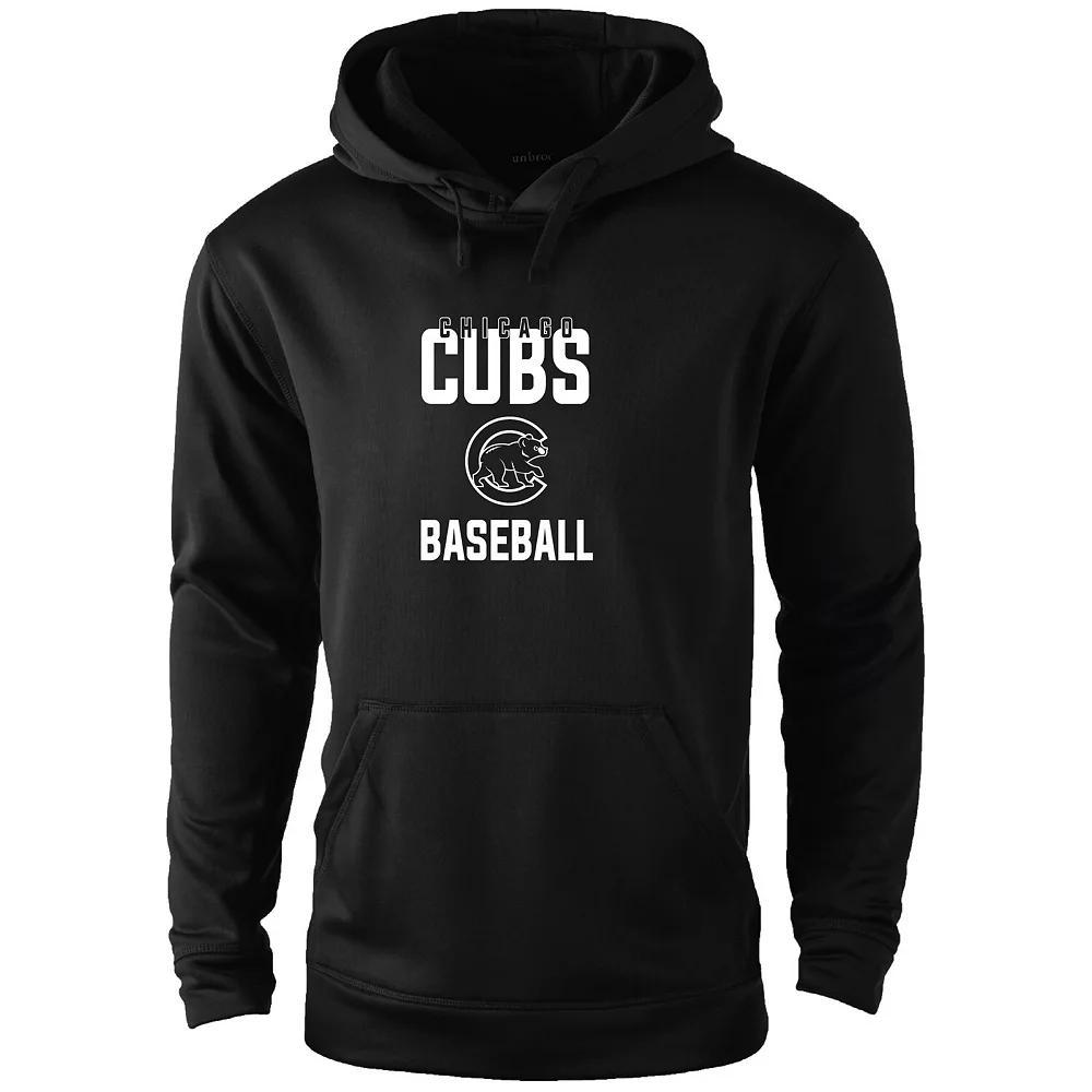 Men's Dunbrooke Black Chicago Cubs Champion Pullover Hoodie, Size: XL Product Image
