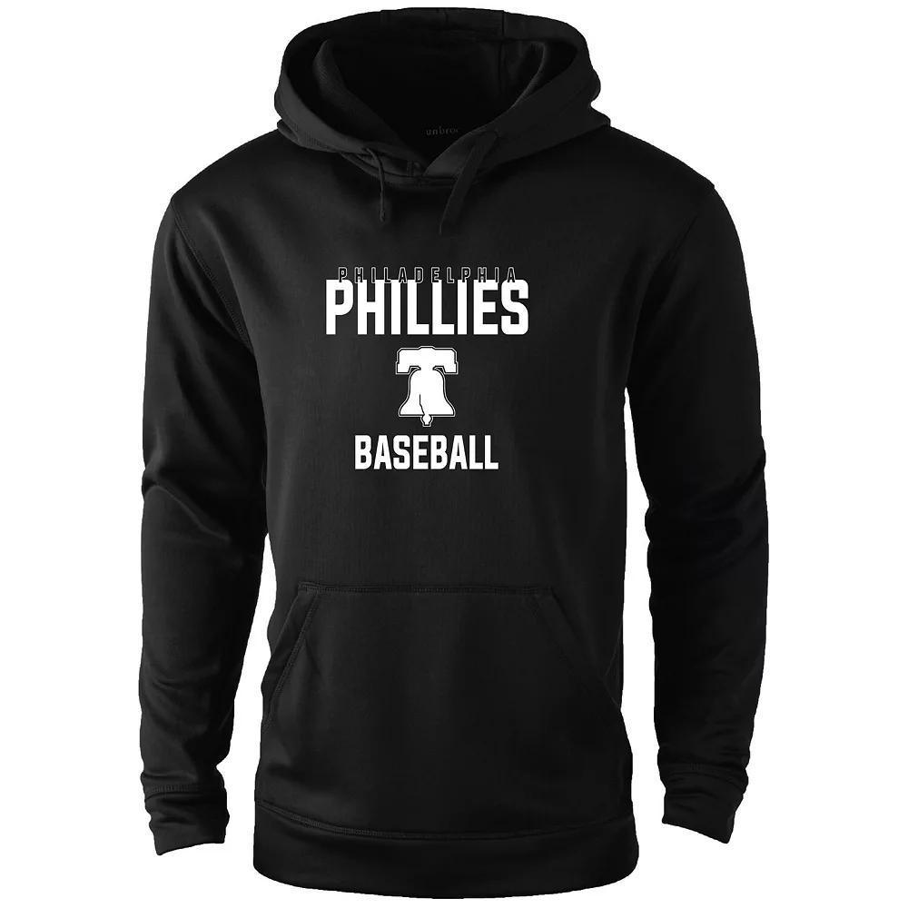 Men's Dunbrooke Black Philadelphia Phillies Champion Pullover Hoodie, Size: Large Product Image