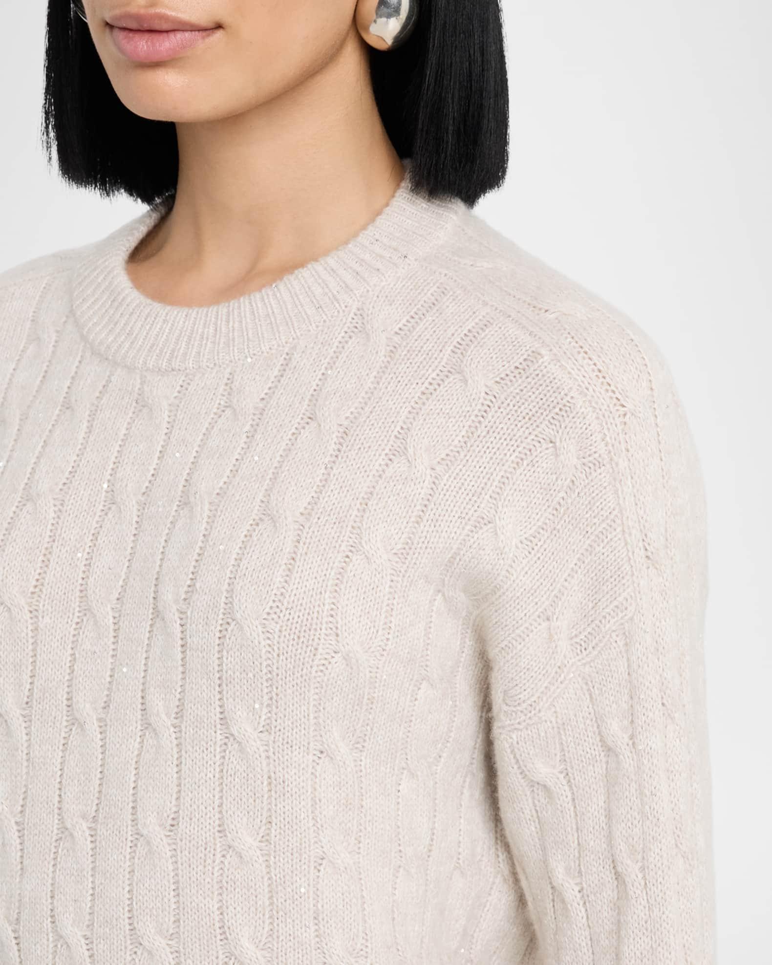 Clover Mews Cashmere Cable-Knit Sweater Product Image