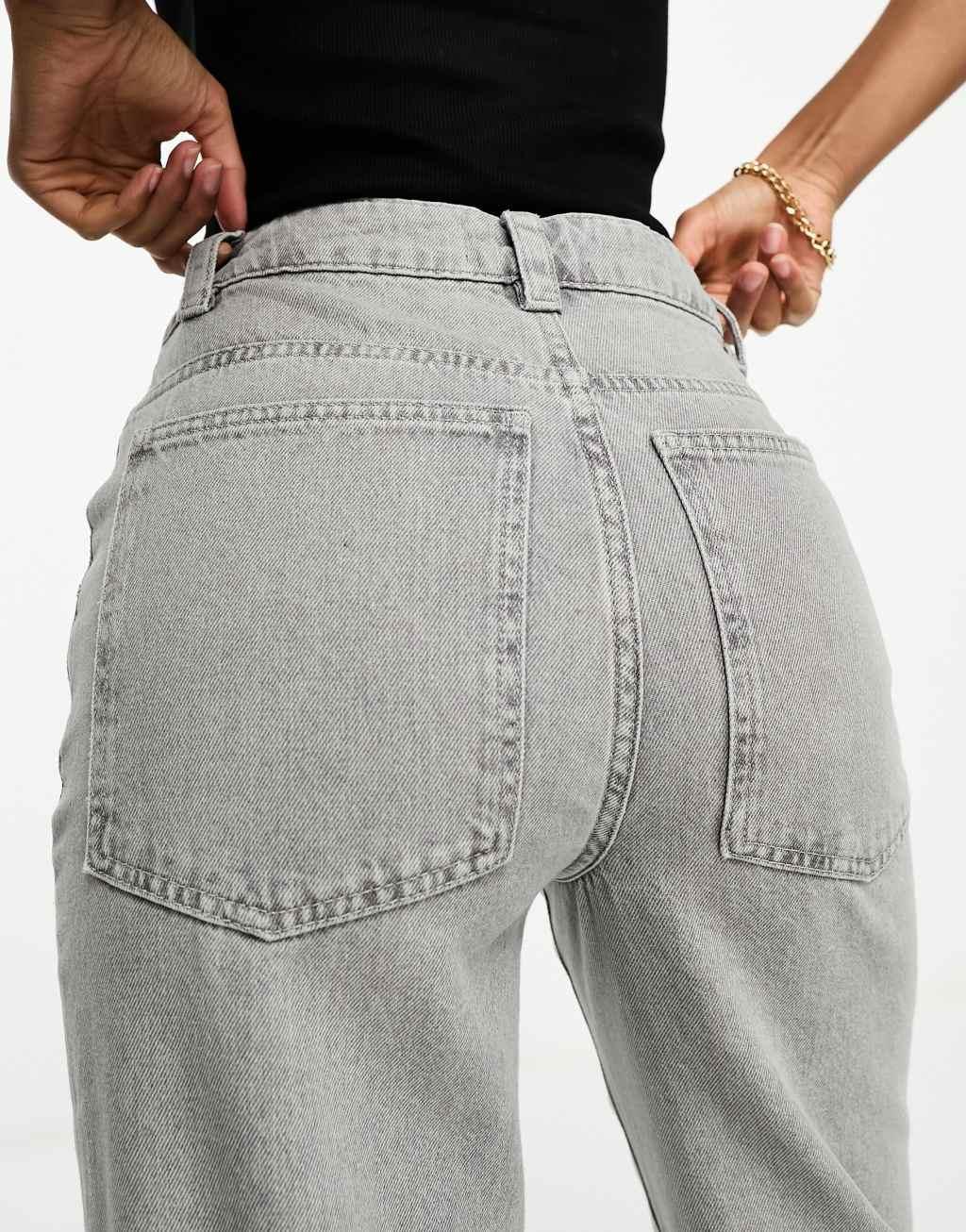 Weekend Collective baggy fit jeans in washed gray Product Image