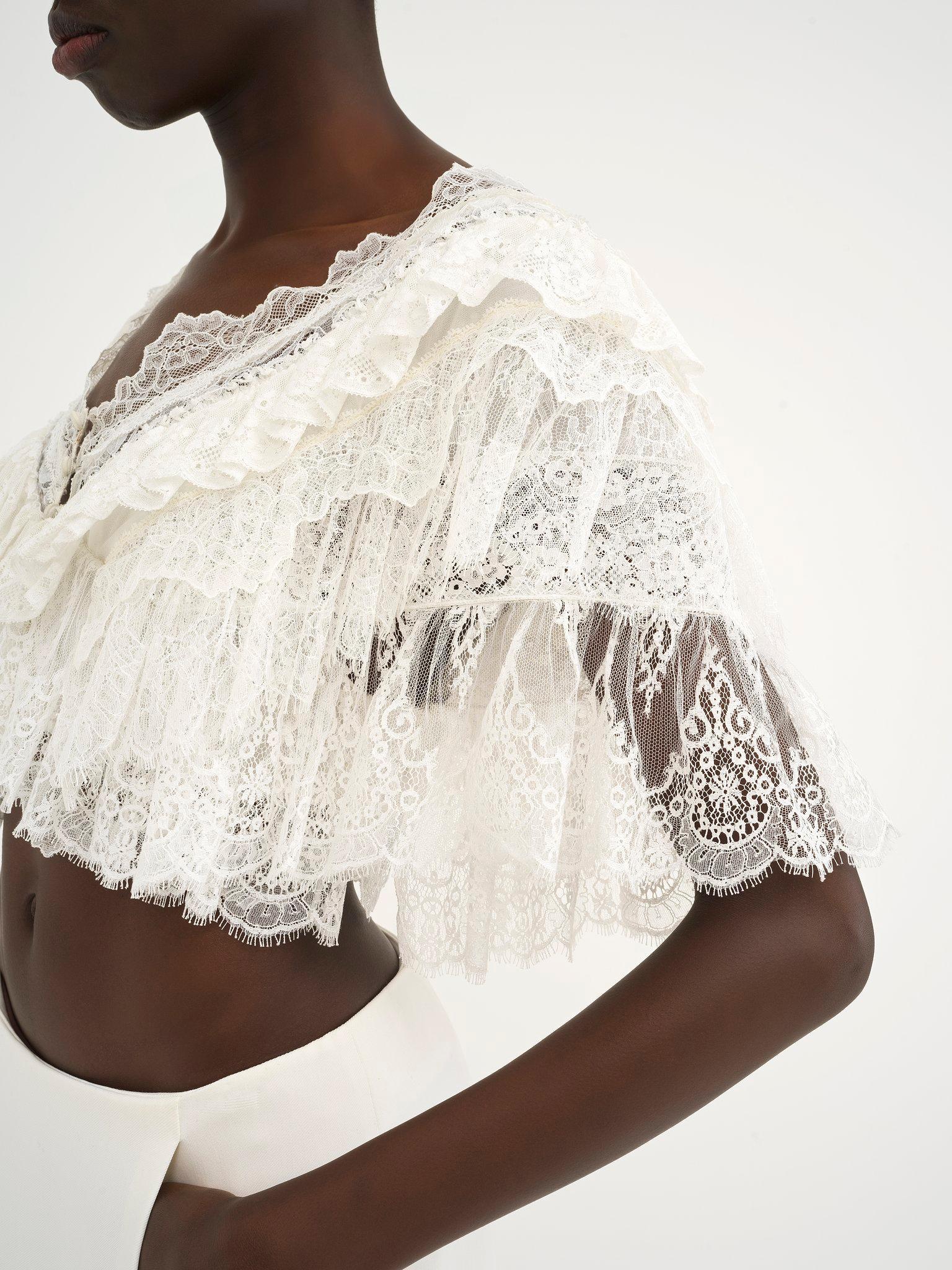Heritage V-neck lace top Product Image