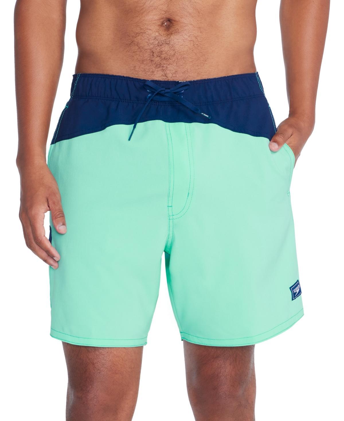 Men's Speedo 6.5" Marina Flex Swim Trunks, Size: Large, Arctic Blue Product Image