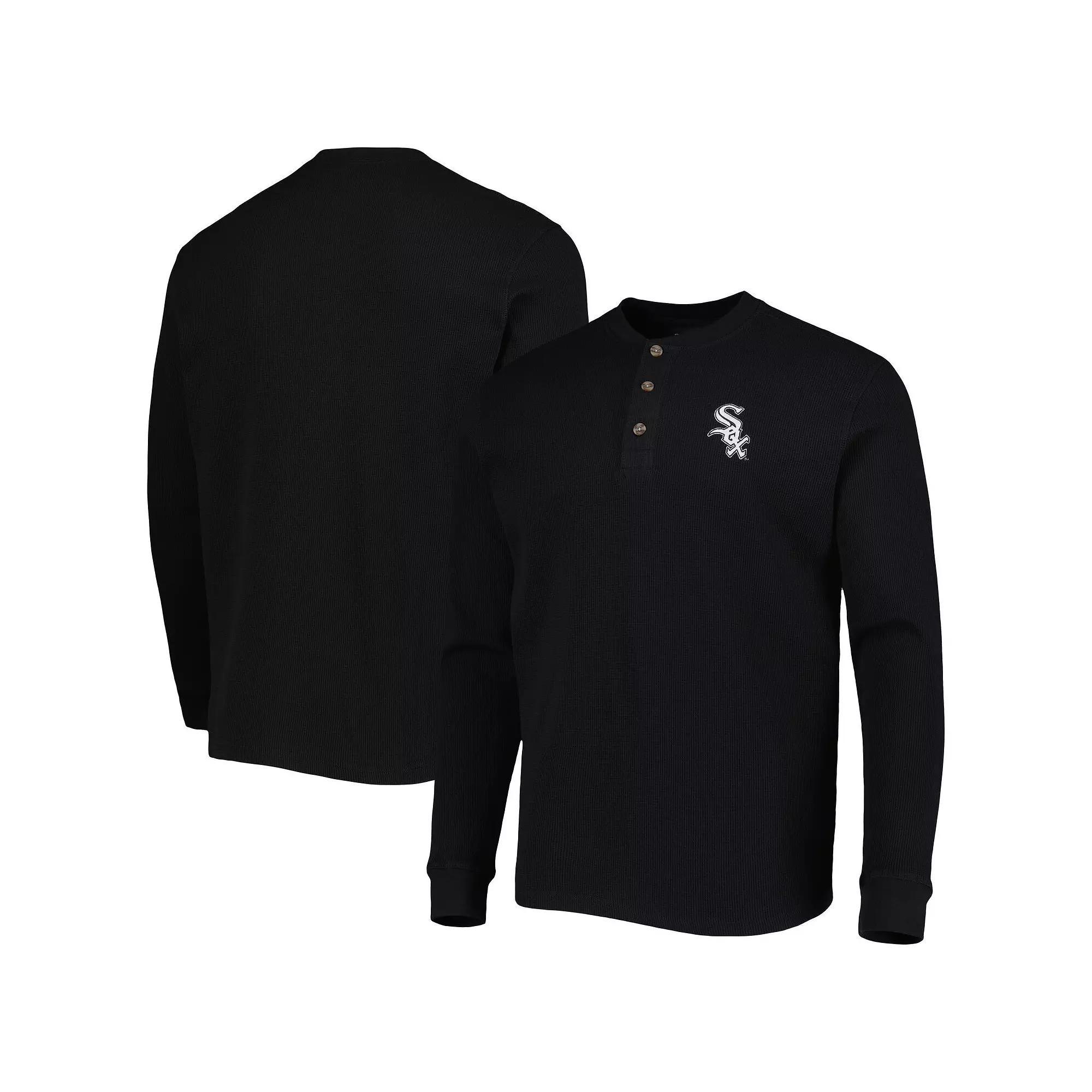 Men's Dunbrooke Chicago White Sox Black Maverick Long Sleeve T-Shirt, Size: 3XL Product Image