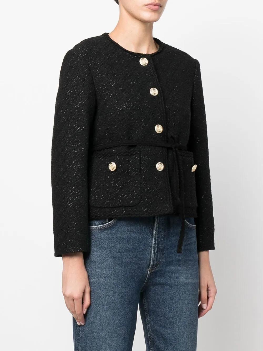 metallic-thread tweed jacket Product Image