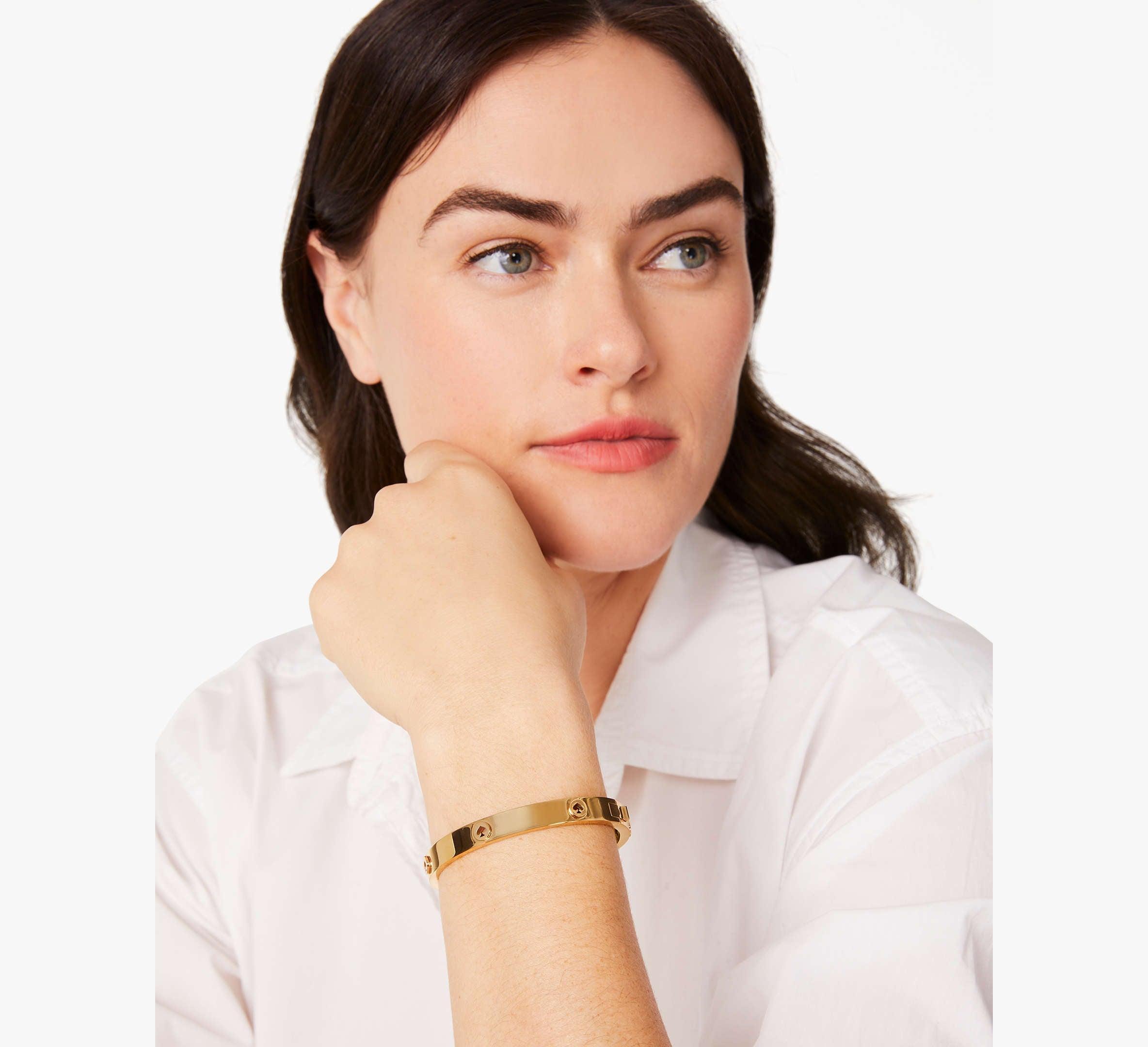 Spot The Spade Studded Hinged Bangle Product Image