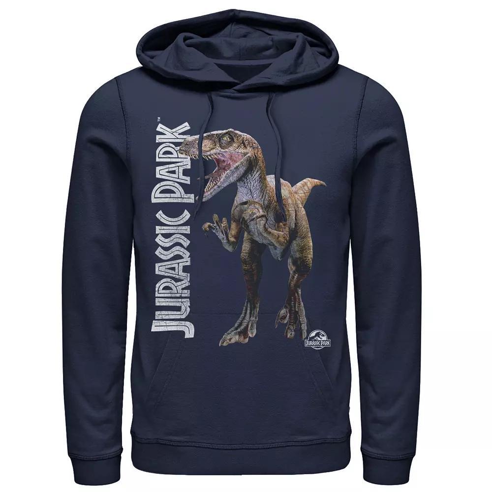 Men's Jurassic Park Velociraptor Full Body Hoodie, Size: 3XL, Blue Product Image
