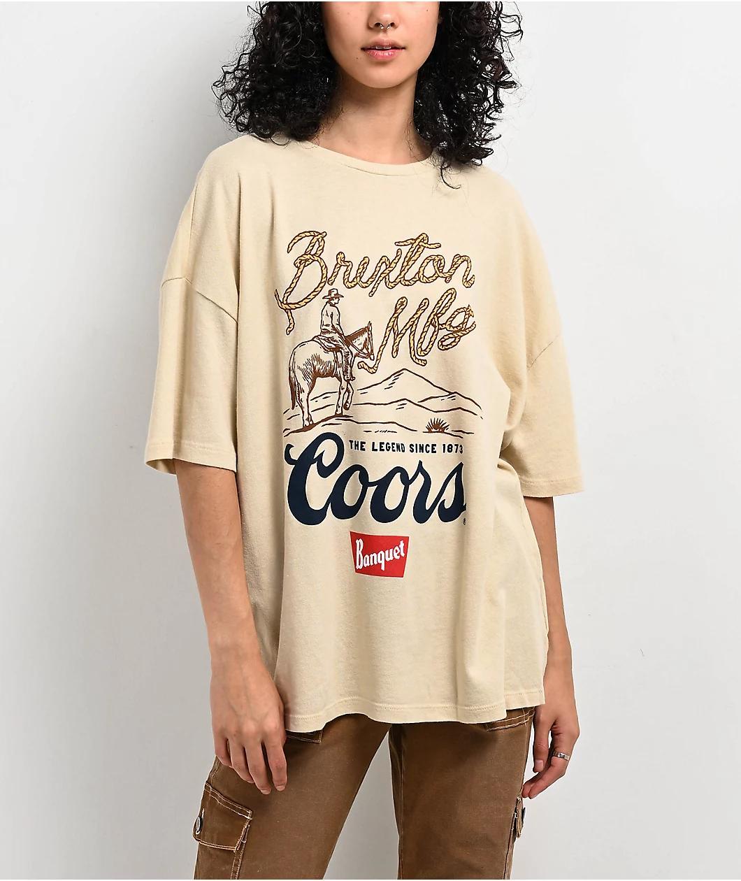 Brixton x Coors Legends Khaki T-Shirt  Product Image