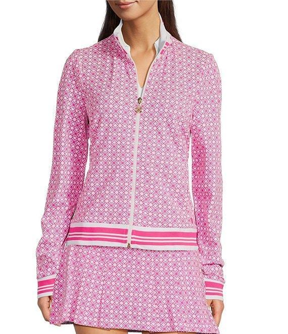 Lilly Pulitzer Regate UPF 50+ Printed Luxetic Stand Collar Long Sleeve Jacket Product Image