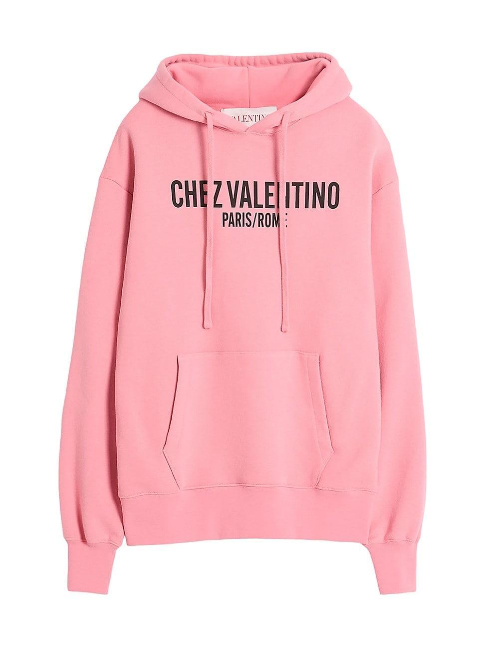 Womens Sweatshirt in Jersey Cotton Sweatshirt with Chez Valentino Print Product Image