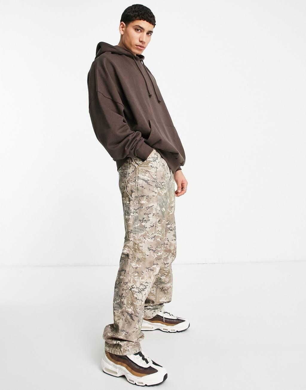 ASOS DESIGN super oversized hoodie in dark brown Product Image