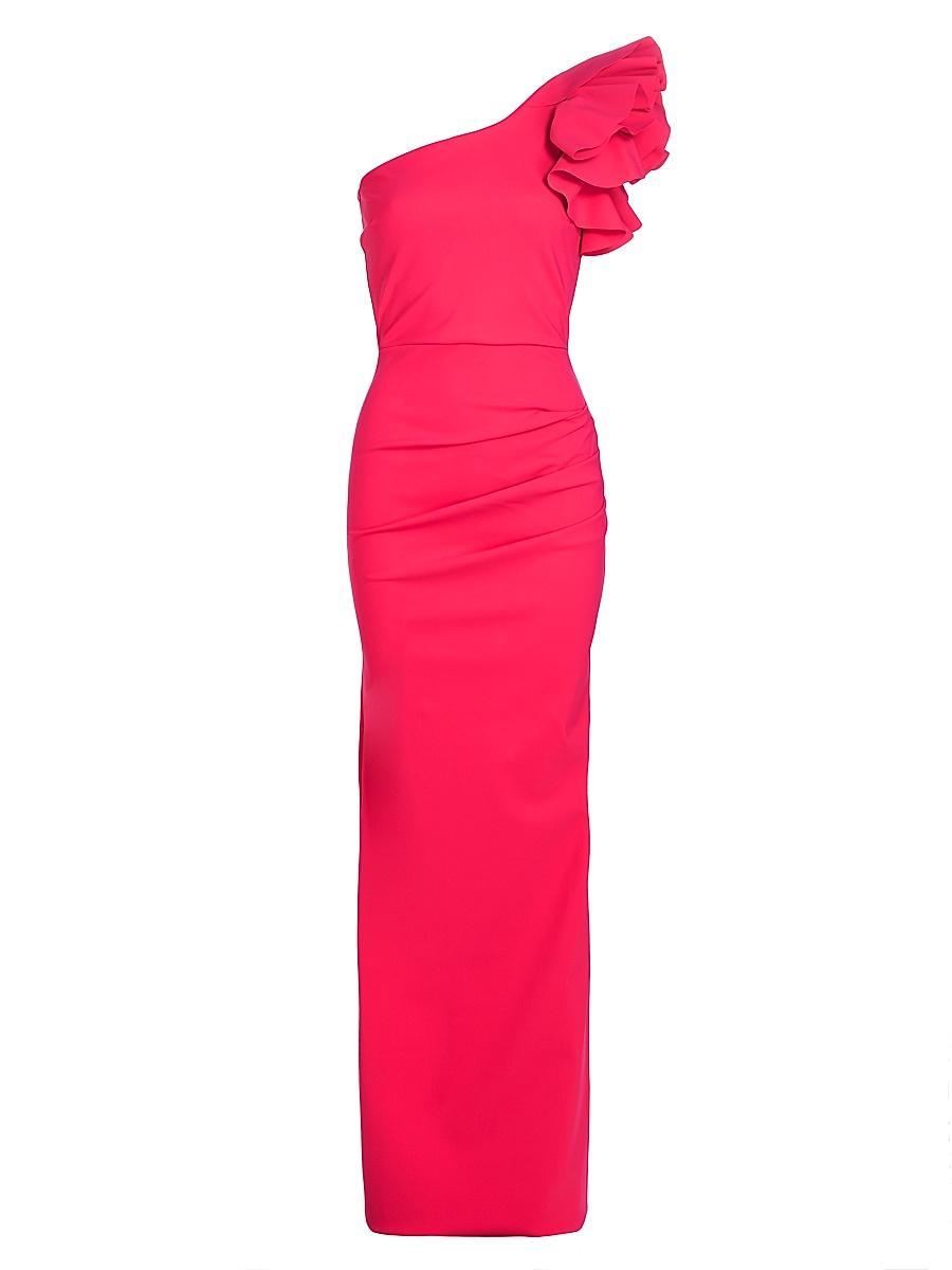 Womens Umar Ruffled One-Shoulder Gown Product Image
