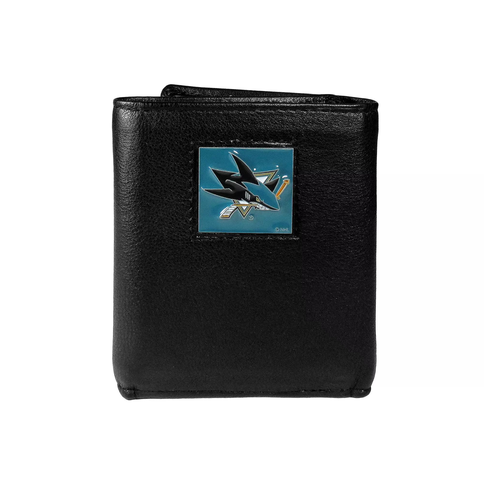 Men's San Jose Sharks Trifold Wallet, Sks Black Product Image