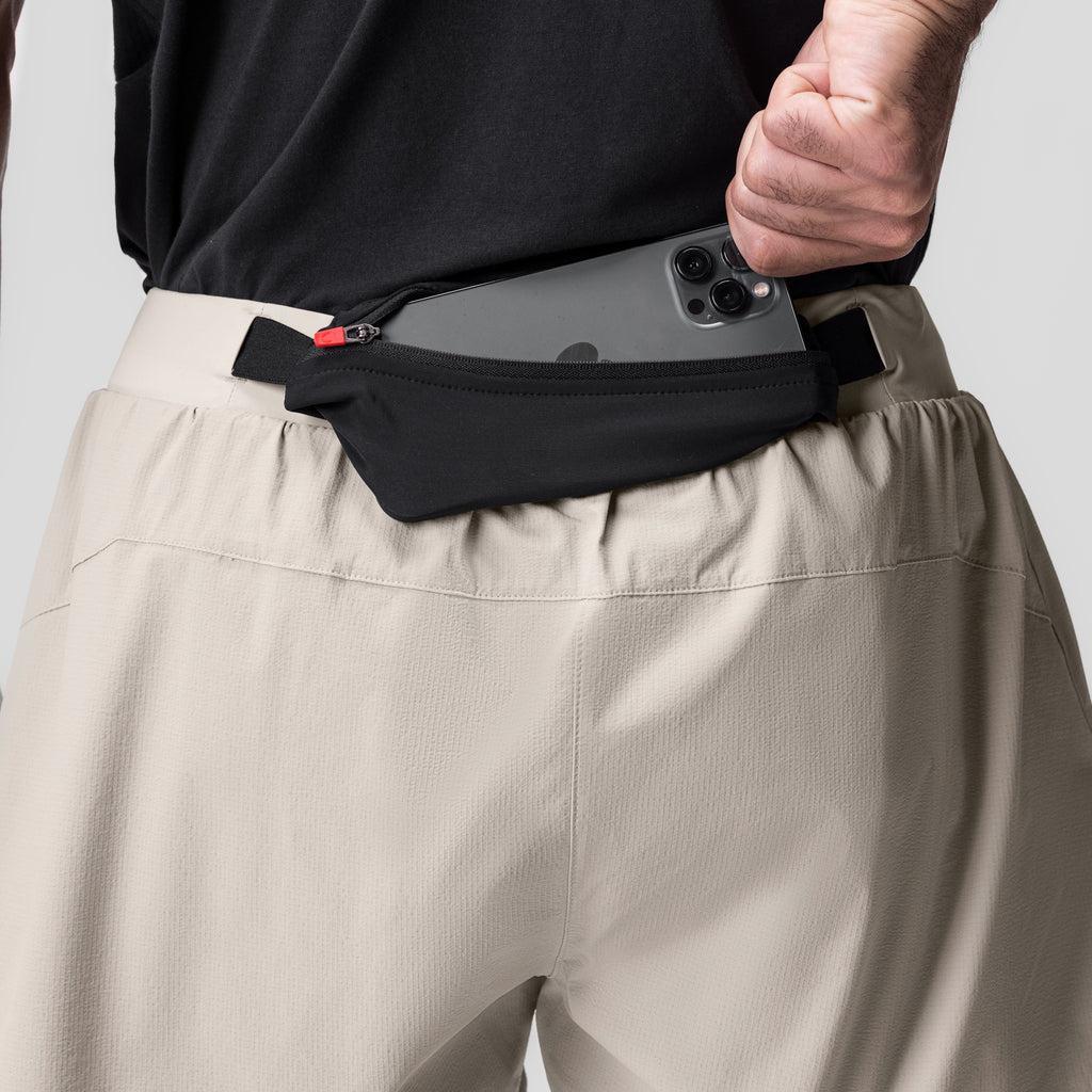 0786. Ripstop 3" Belt Pack Short   - Beige/Black Product Image