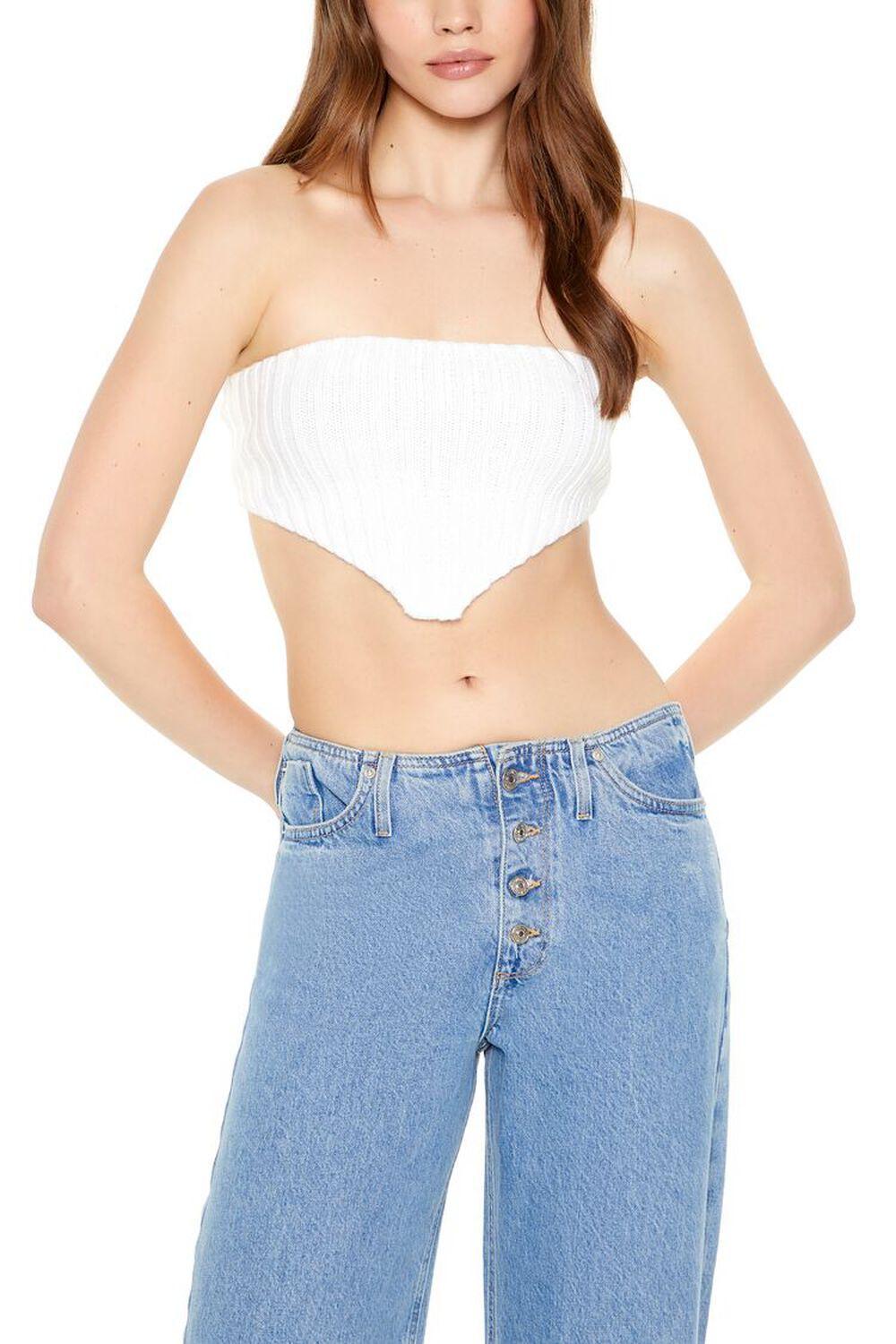 Cropped Sweater-Knit Tube Top | Forever 21 Product Image