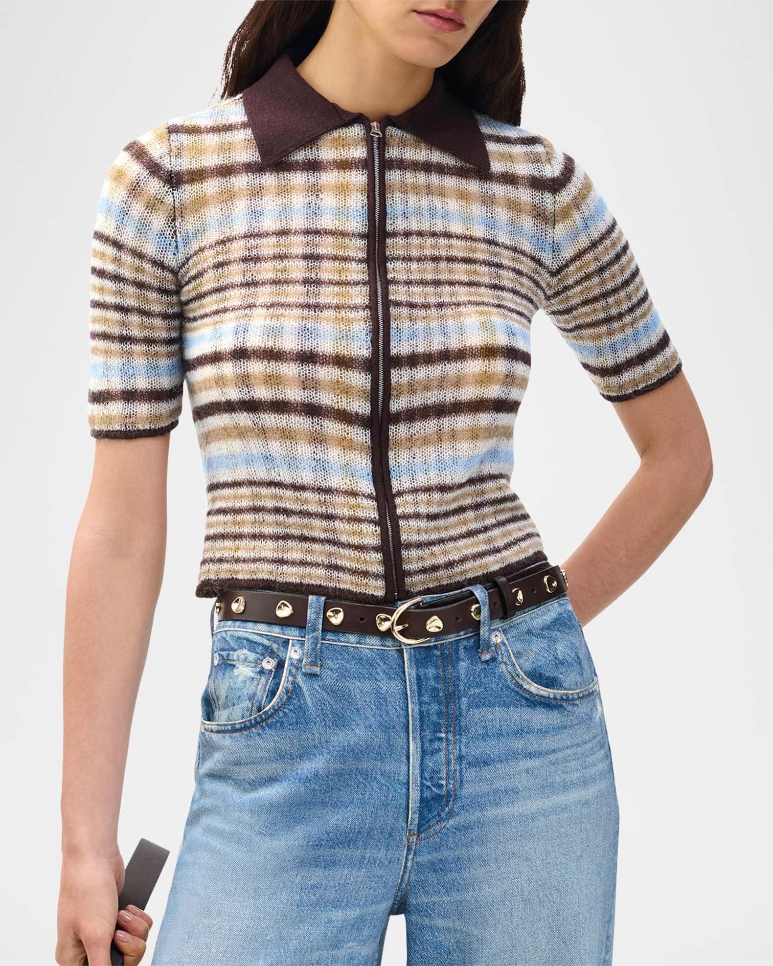 Leva Short-Sleeve Zip Polo  Product Image