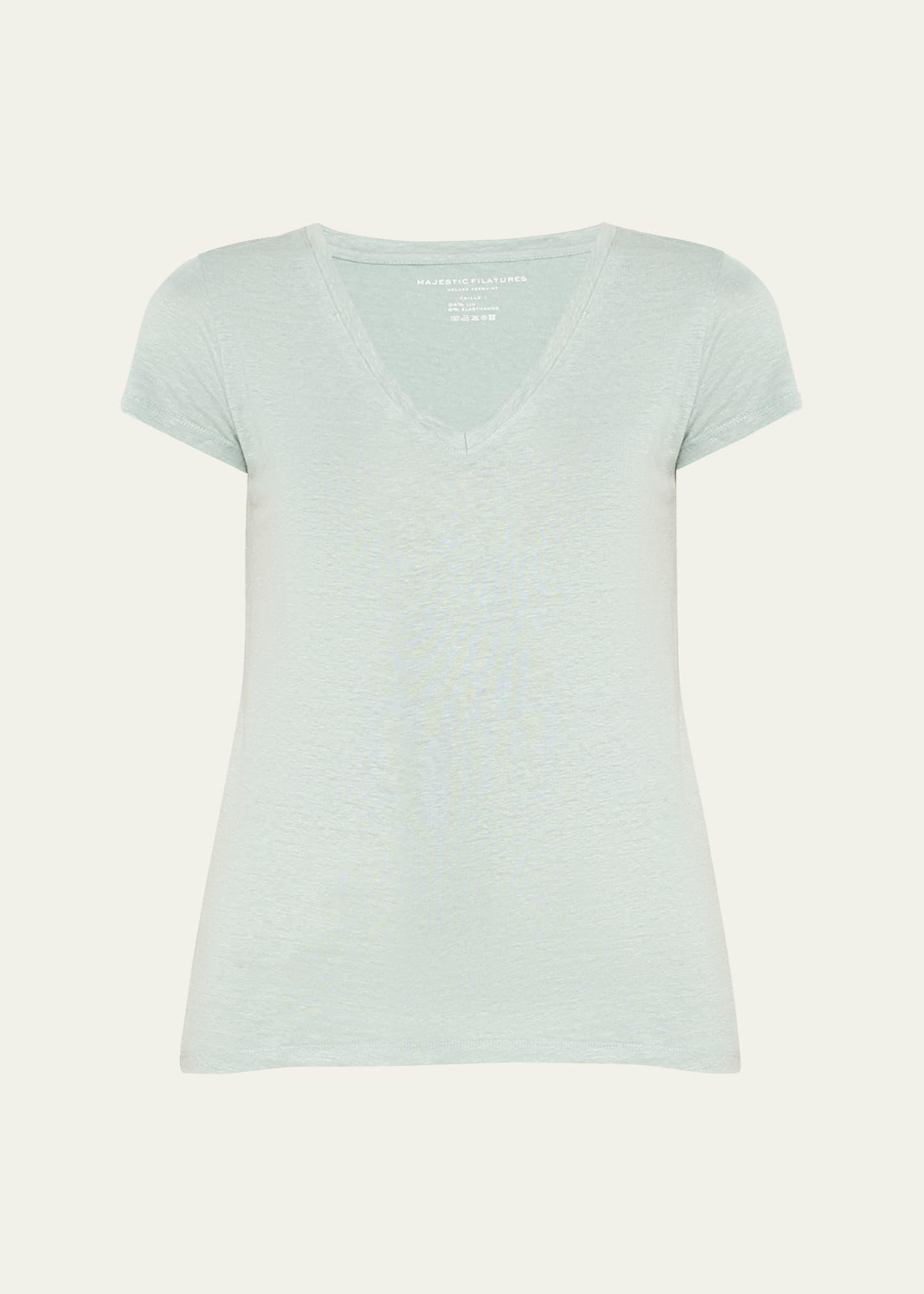 Majestic Filatures V Neck Tee Product Image