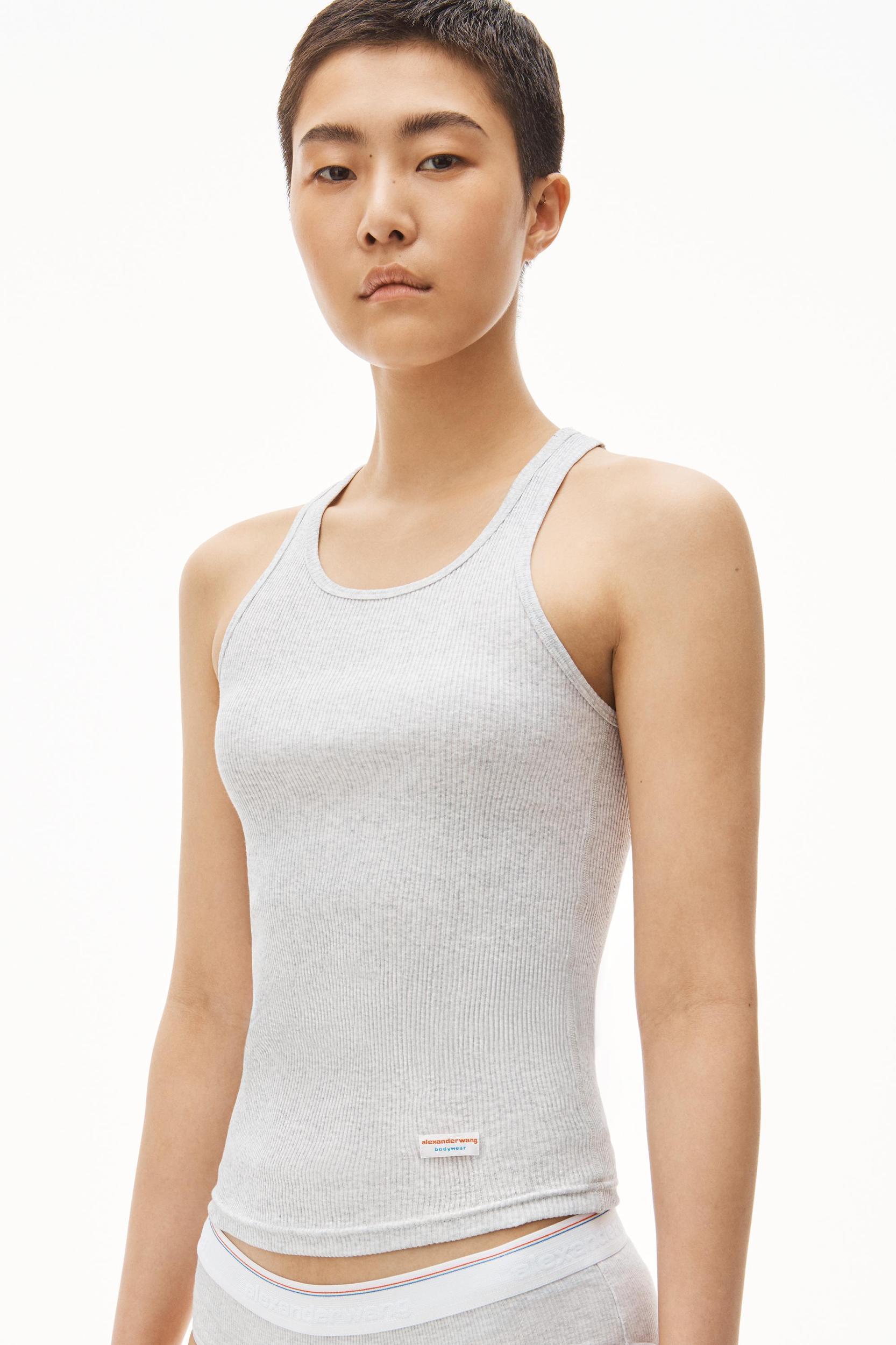 Racerback Tank In Ribbed Cotton Jersey Product Image
