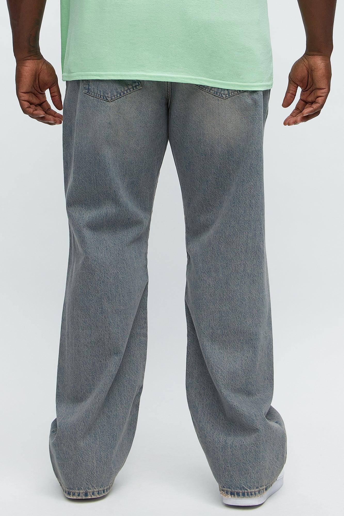 Don't Quit Ripped Stacked Slim Flare Jeans - Vintage Blue Wash Product Image