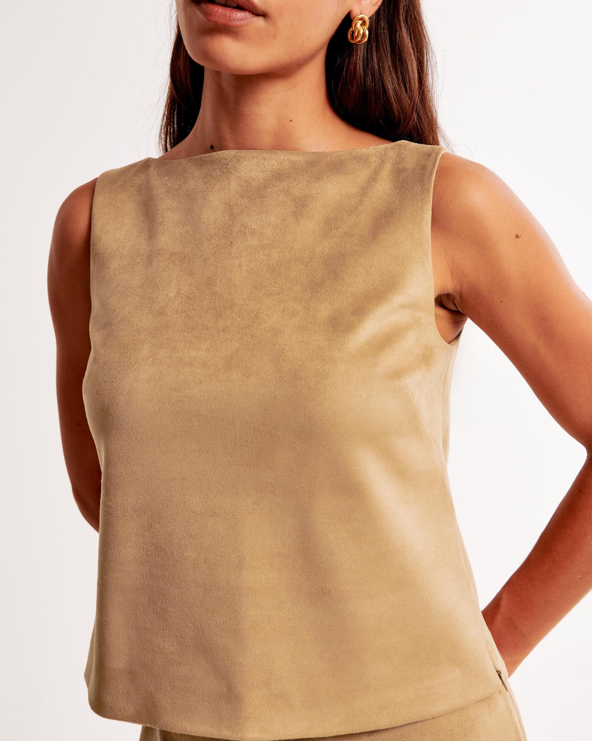 Vegan Suede Shell Top Product Image
