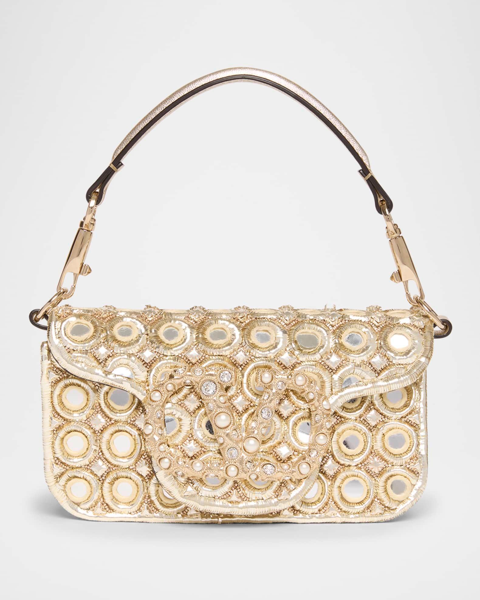 Loco Small Mirror Embellished Shoulder Bag Product Image