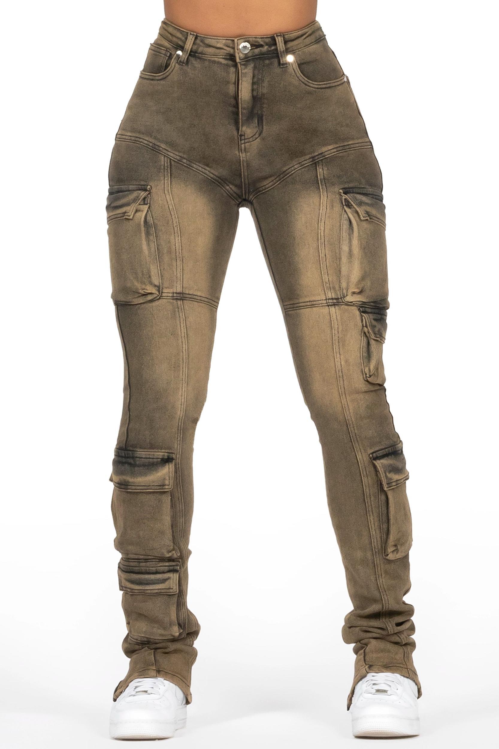 Jaylin Brown Wash Skinny Stacked Jean Female Product Image