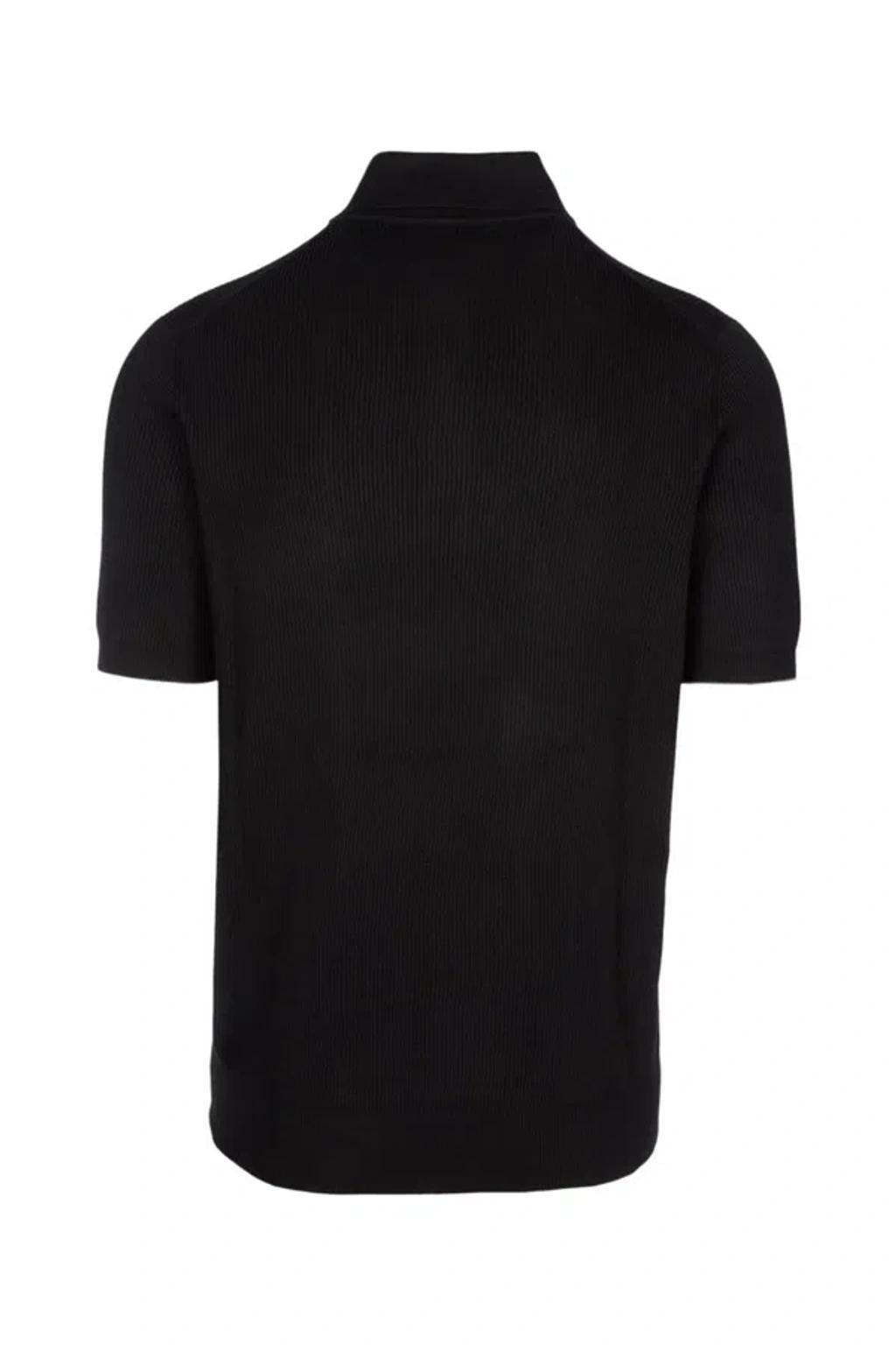 BRUNELLO CUCINELLI Knitted Polo Shirt In Ch101 Product Image
