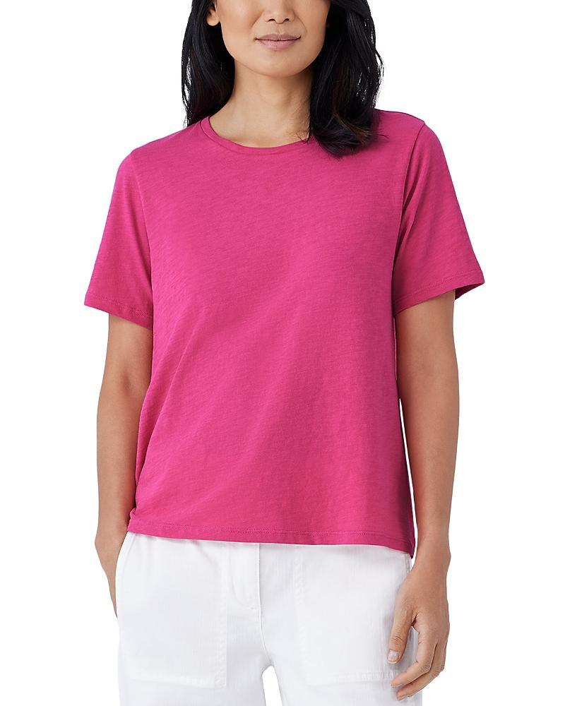 Eileen Fisher Crew Neck Tee (Seastar) Women's Clothing Product Image