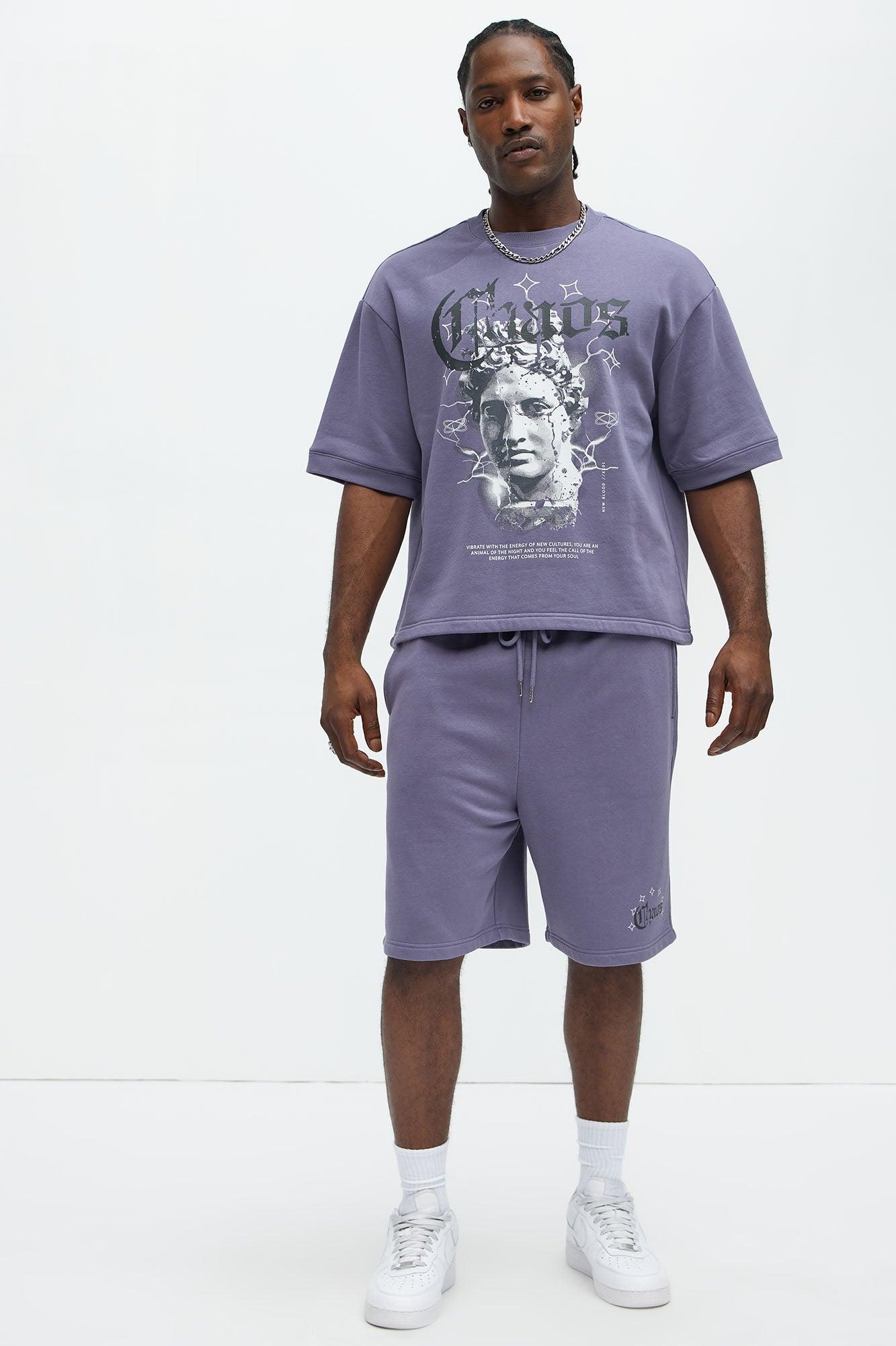 Chaos Sweatshorts - Purple Product Image