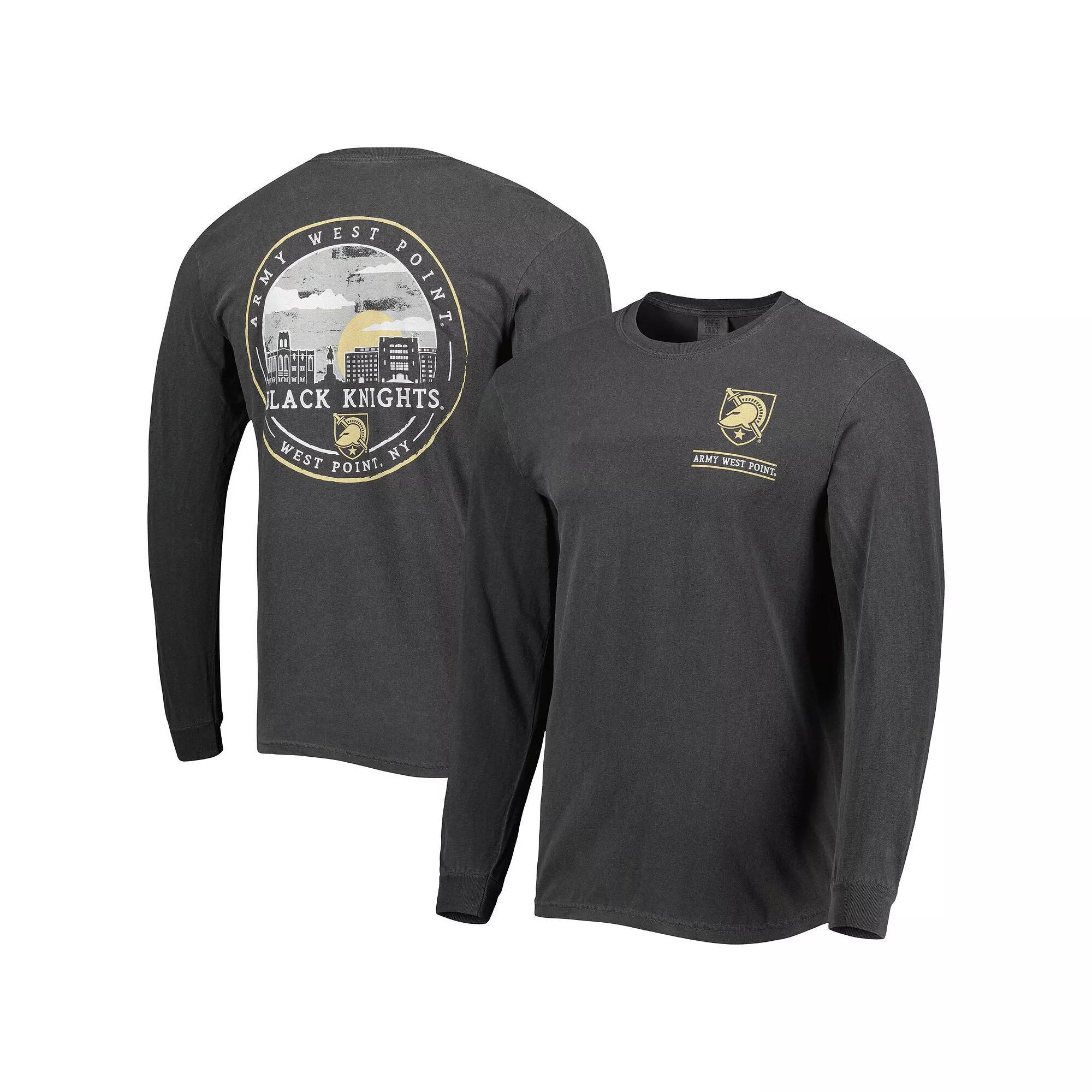 Mens Black Army Black Knights Circle Campus Scene Long Sleeve T-Shirt Product Image