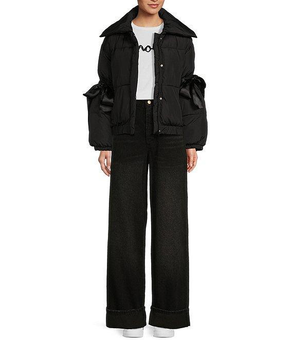 GB Bow Sleeve Puffer Jacket Product Image