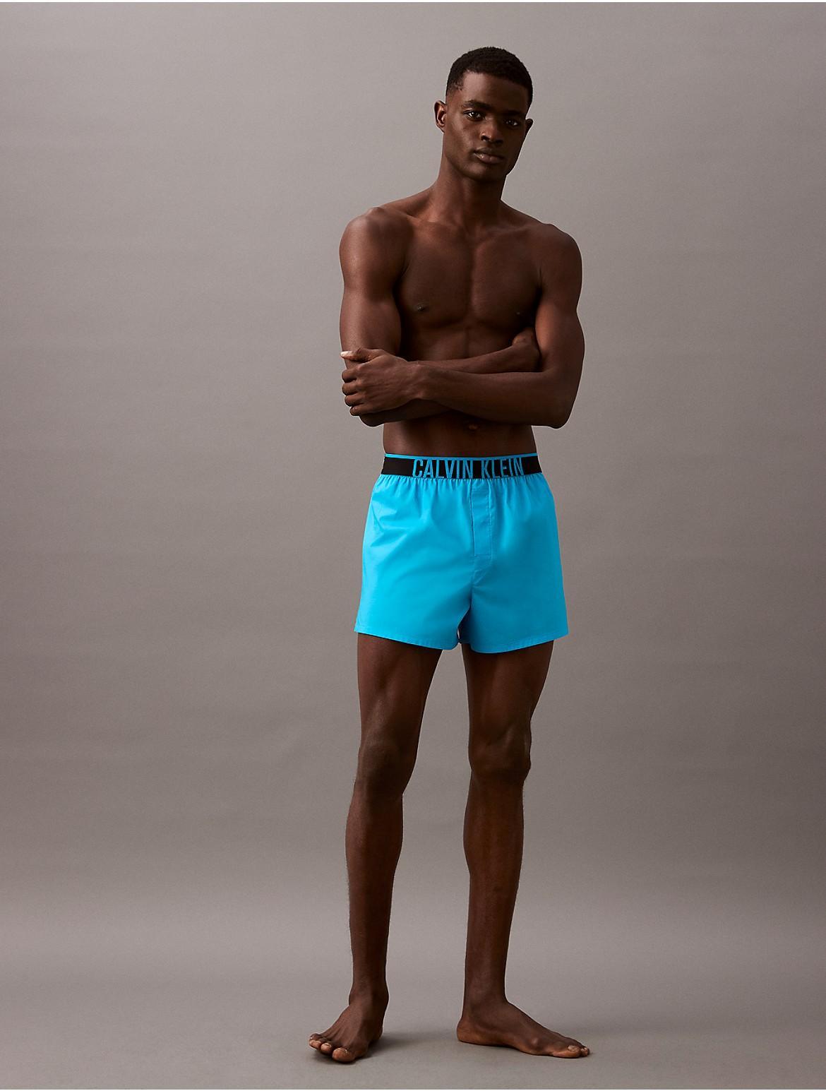 Calvin Klein Men's Intense Power Lounge Slim Woven Boxer - Grey - L Product Image