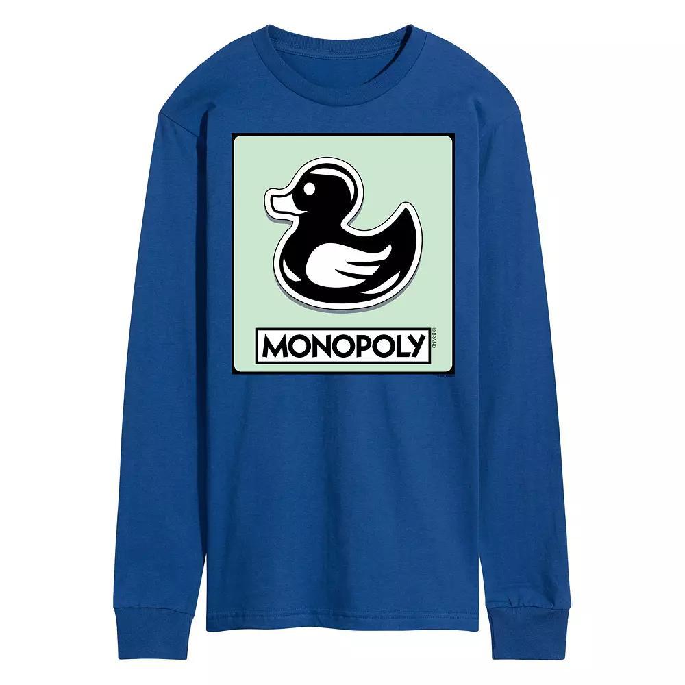 Mens Monopoly Duck Token Long Sleeve Graphic Tee Product Image
