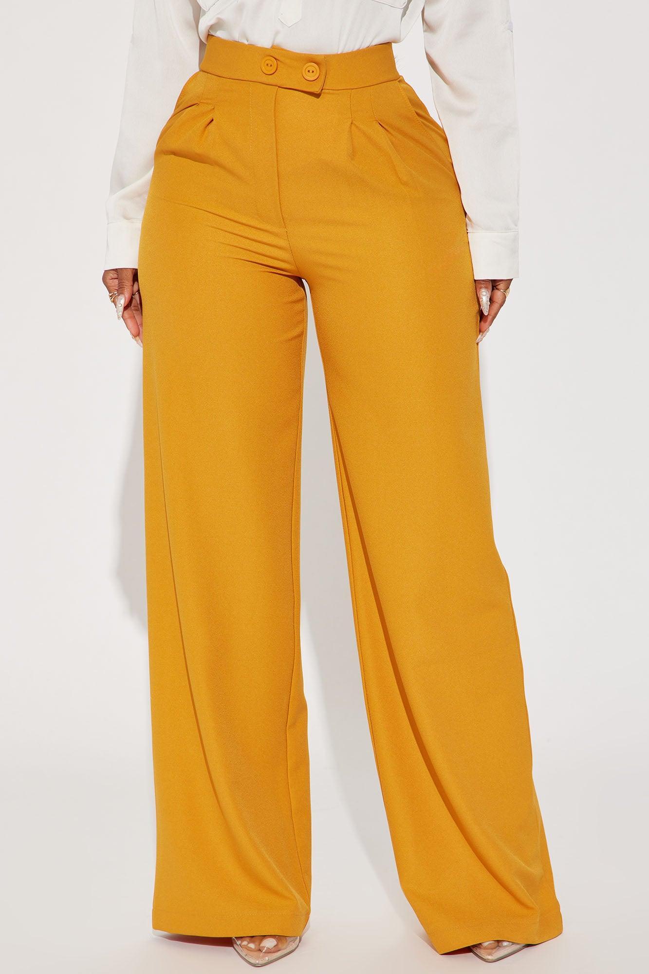 Feeling Focused Trouser - Mustard Product Image