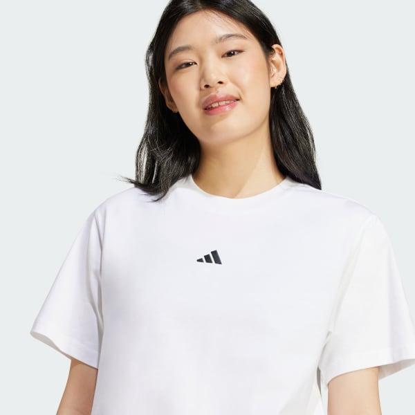 Womens adidas Essentials Small Logo Cotton T-Shirt Product Image