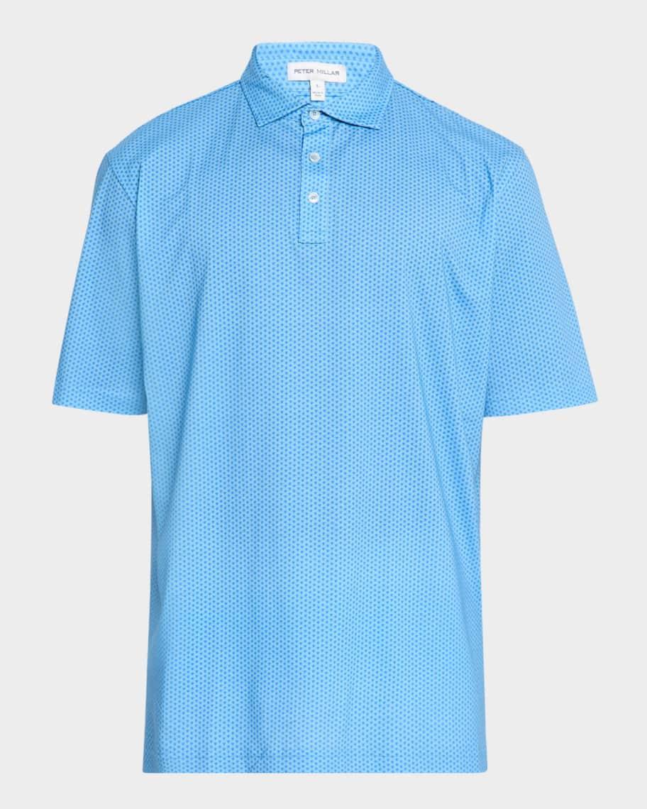Mens Crown Comfort Turtle-Print Polo Shirt Product Image