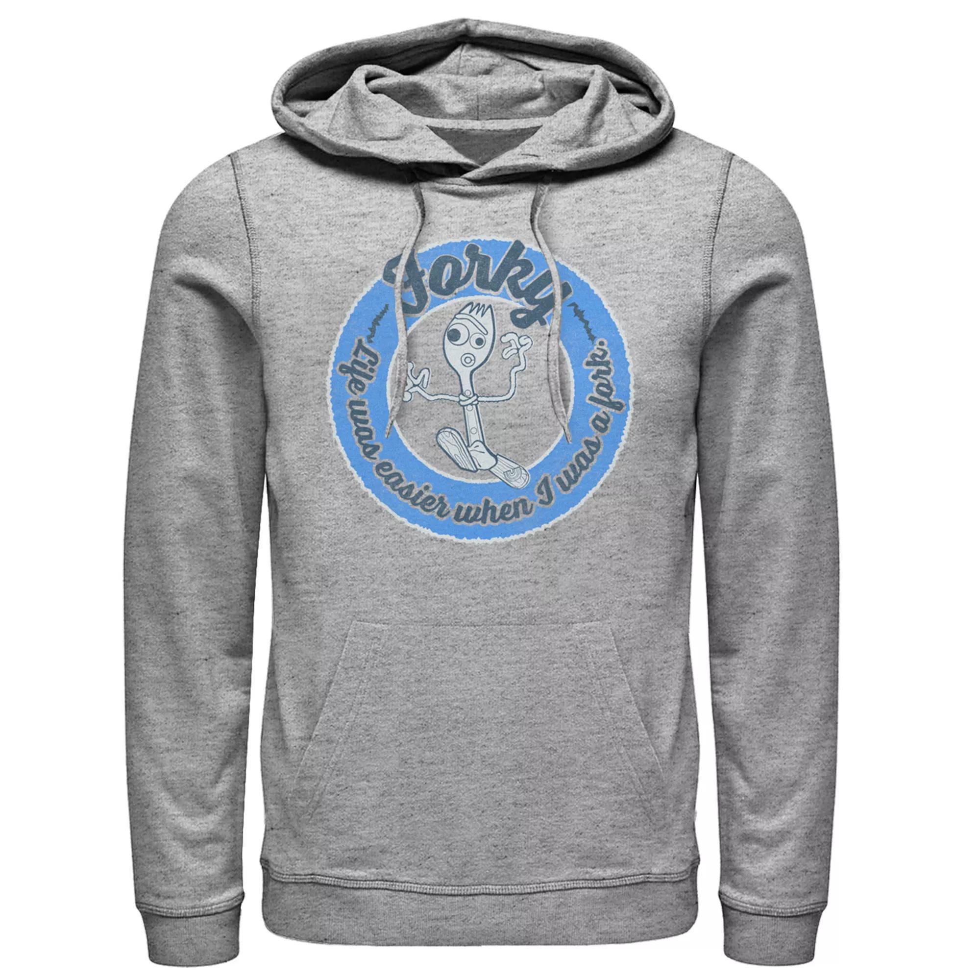 Disney / Pixar's Toy Story Forky Men's Hoodie, Size: Large, Athletic Grey Product Image