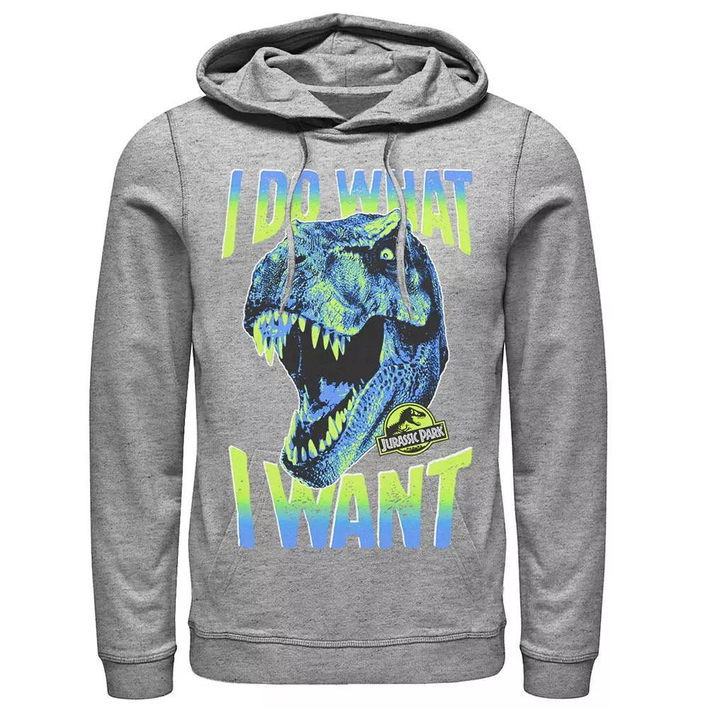 Men's Jurassic Park T-Rex I Do What I Want Graphic Pullover Hoodie, Size: XXL, Blue Product Image