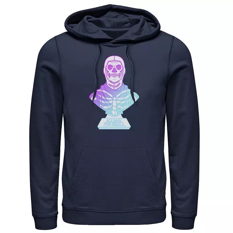 Men's Fortnite All Hail The Skull Hoodie, Size: Small, Blue Product Image