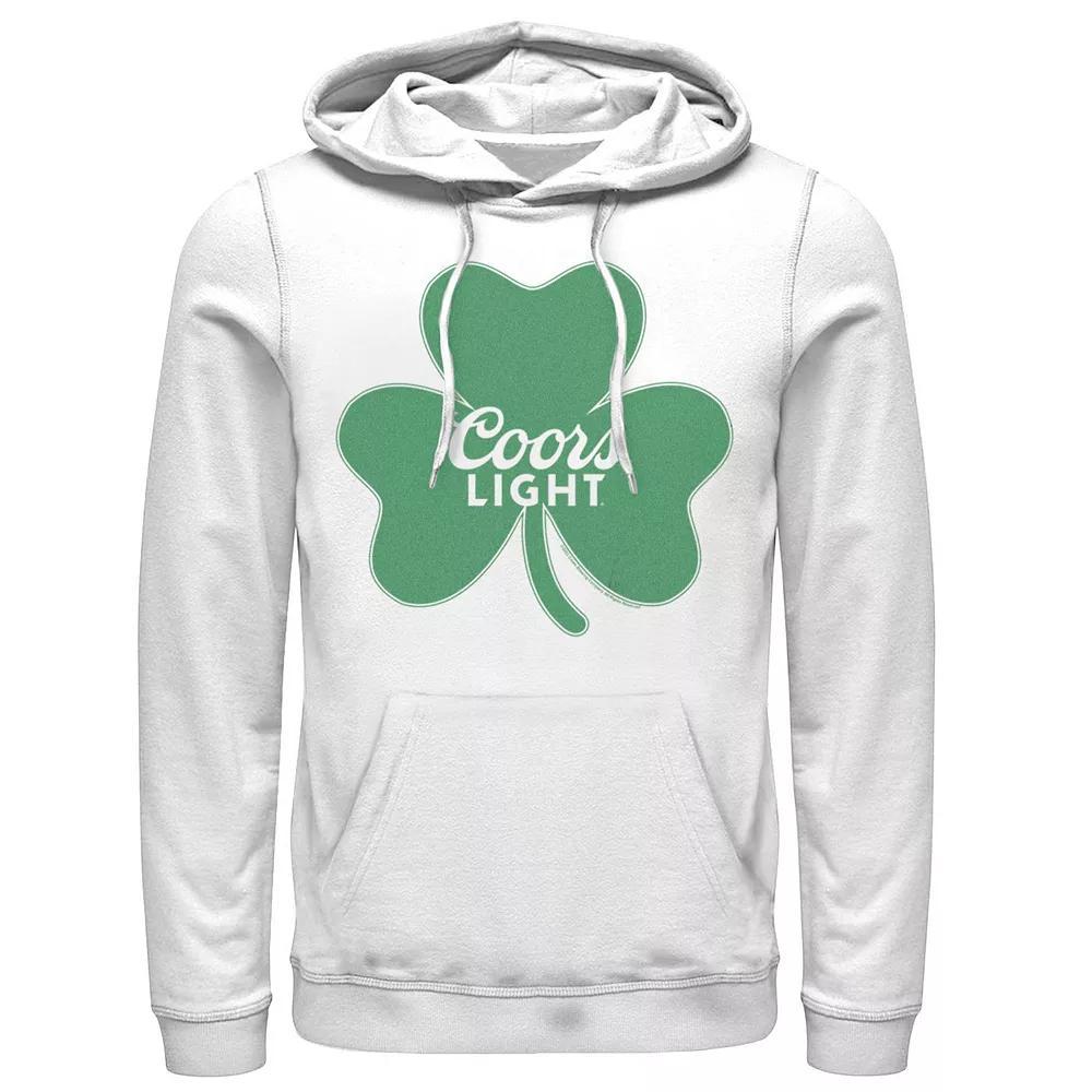 Men's Coors Light Logo Shamrock Hoodie, Size: Medium, White Product Image