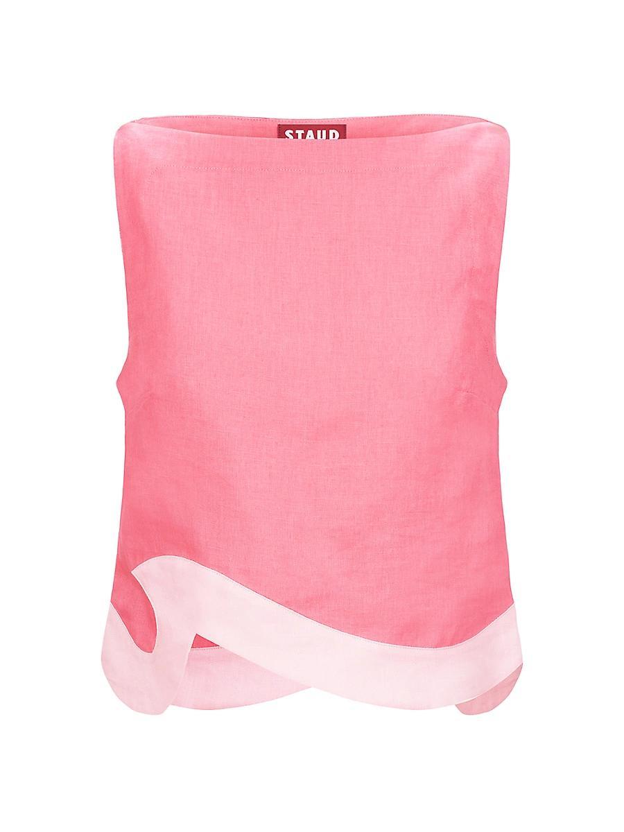 Womens Raphael Two-Tone Linen Top Product Image