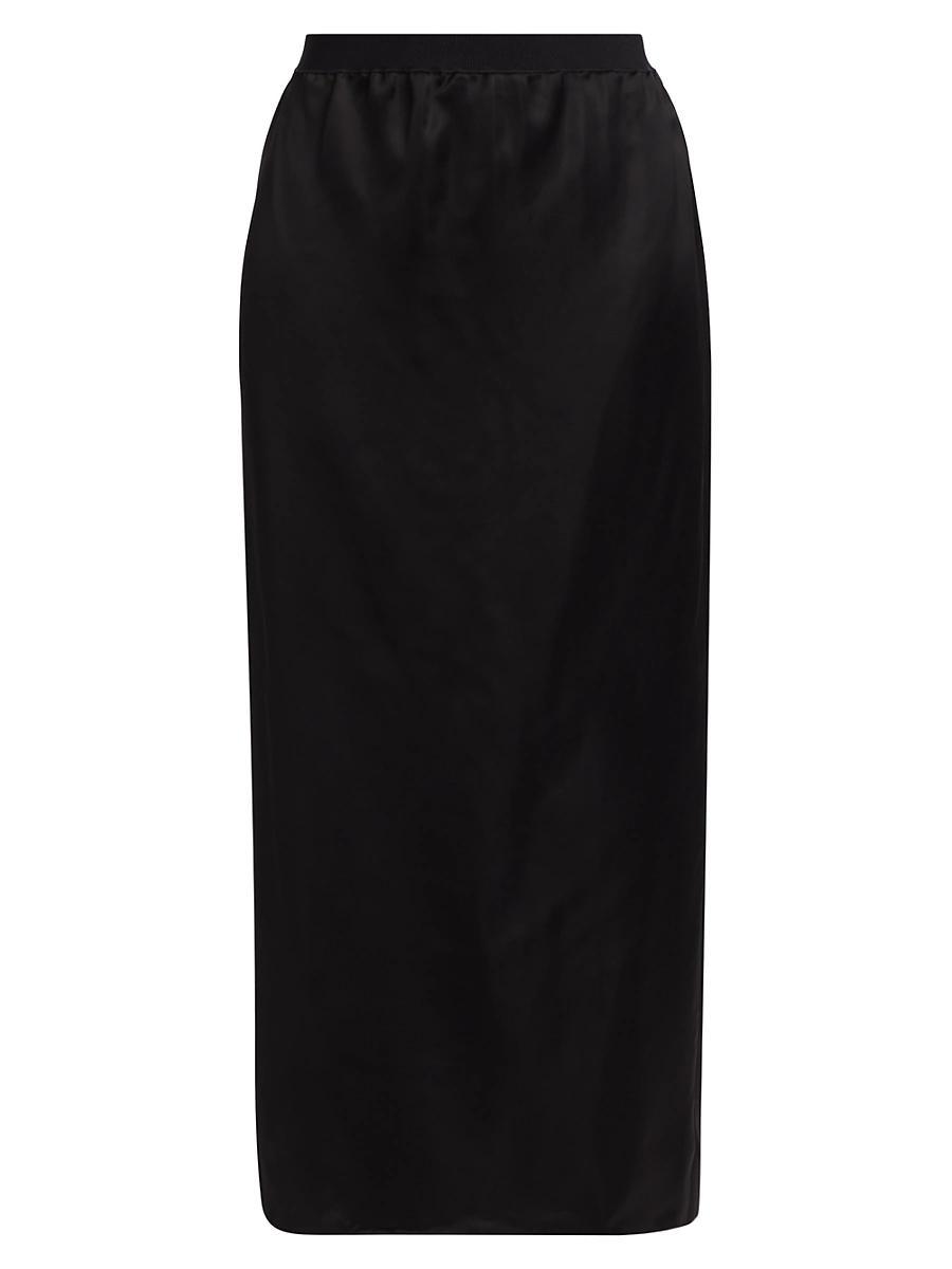 Womens Slip Midi-Skirt Product Image