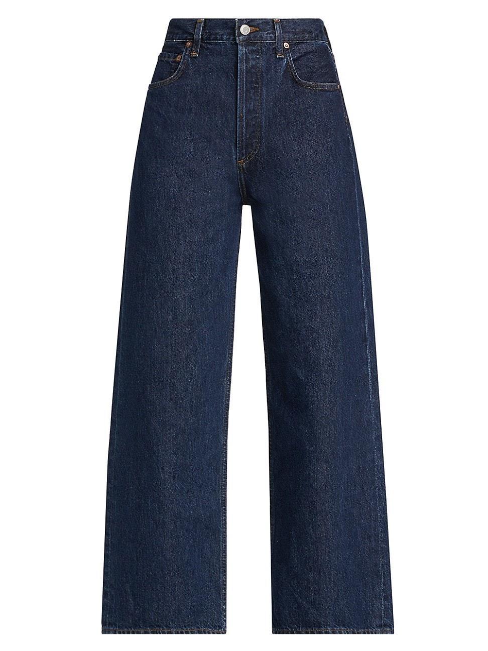 Womens Ren Denim Wide-Leg Jeans Product Image