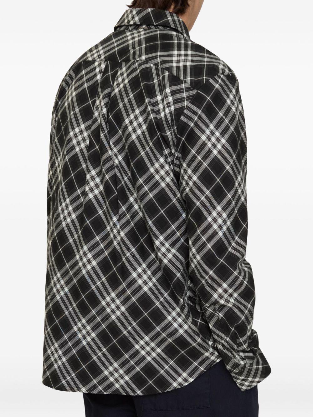 check cotton flannel shirt Product Image