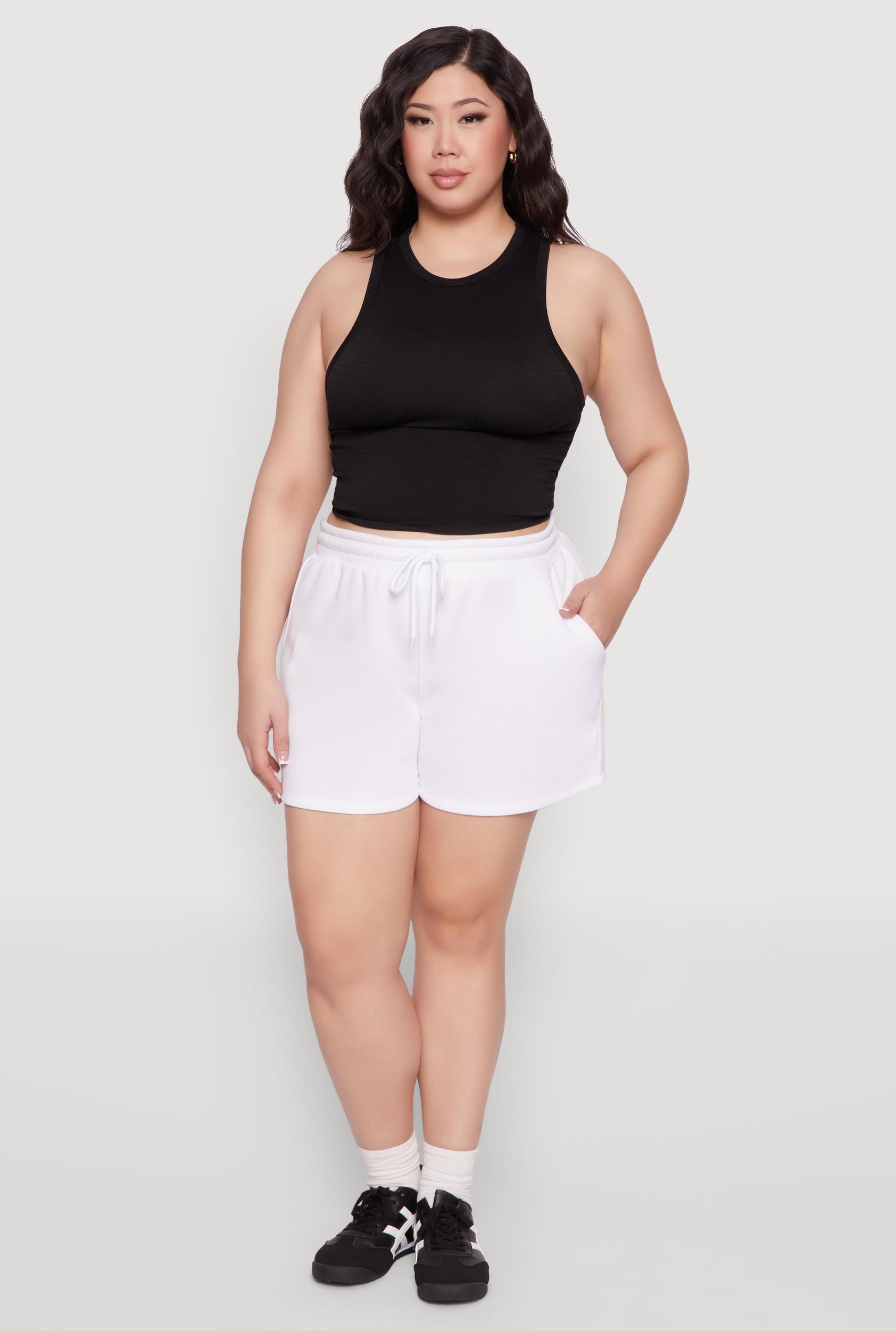 Womens Plus Size Drawstring Sweatshorts Product Image