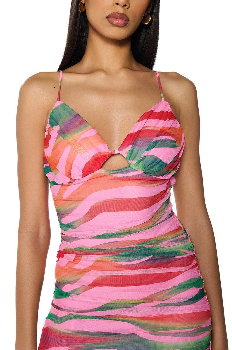 FUN LIKE THIS MESH MINI DRESS Product Image