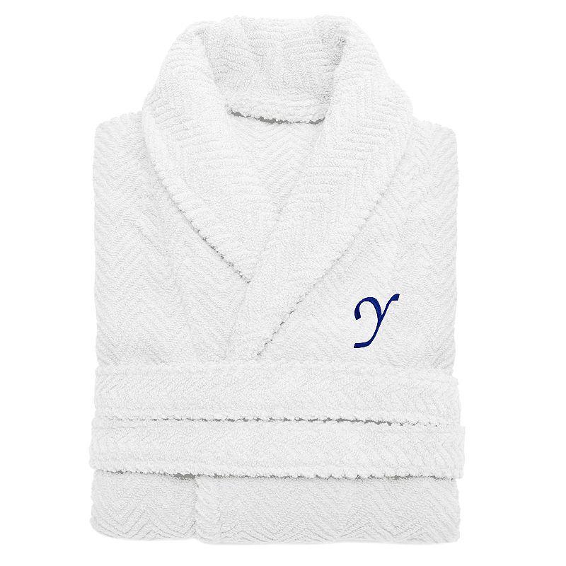 Linum Home Textiles Turkish Cotton Personalized Herringbone Weave Bathrobe, Womens Product Image