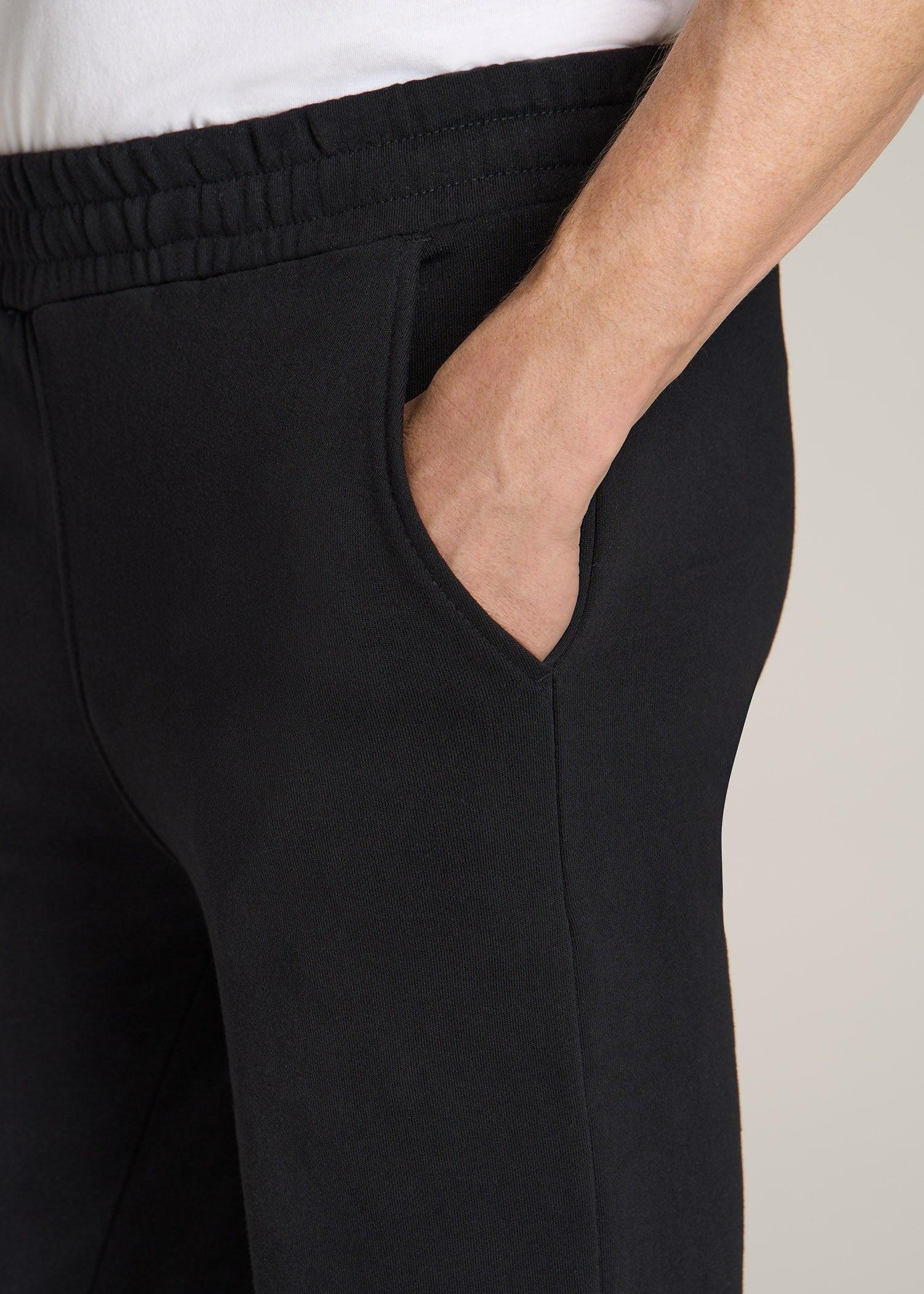 Wearever French Terry Sweatpants for Tall Men in Black Product Image