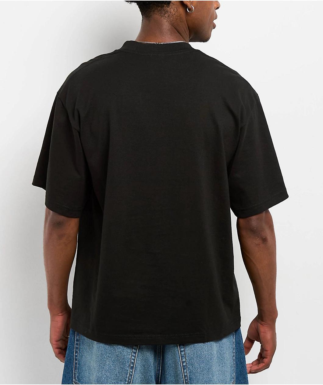 Shaka Wear Max Heavyweight Black Crop T-Shirt Product Image