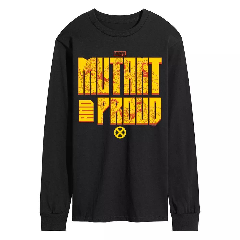 Mens Marvel X-Men Mutant and Proud Long Sleeve Graphic Tee Product Image