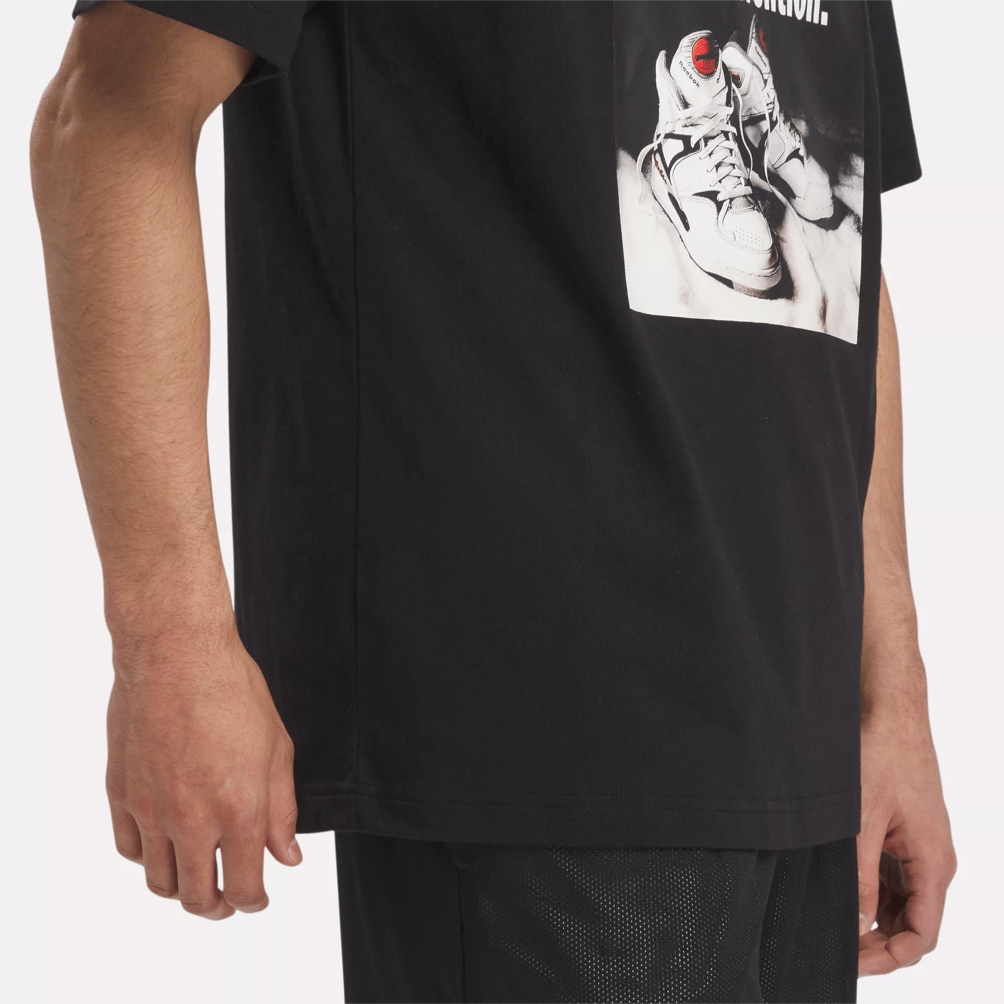 Men's Basketball Pump Graphic T-Shirt Male Product Image